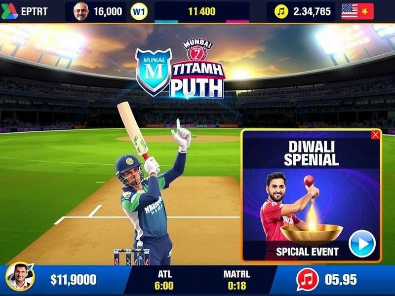 Mumbai Titans Triumph bowling interface screenshot